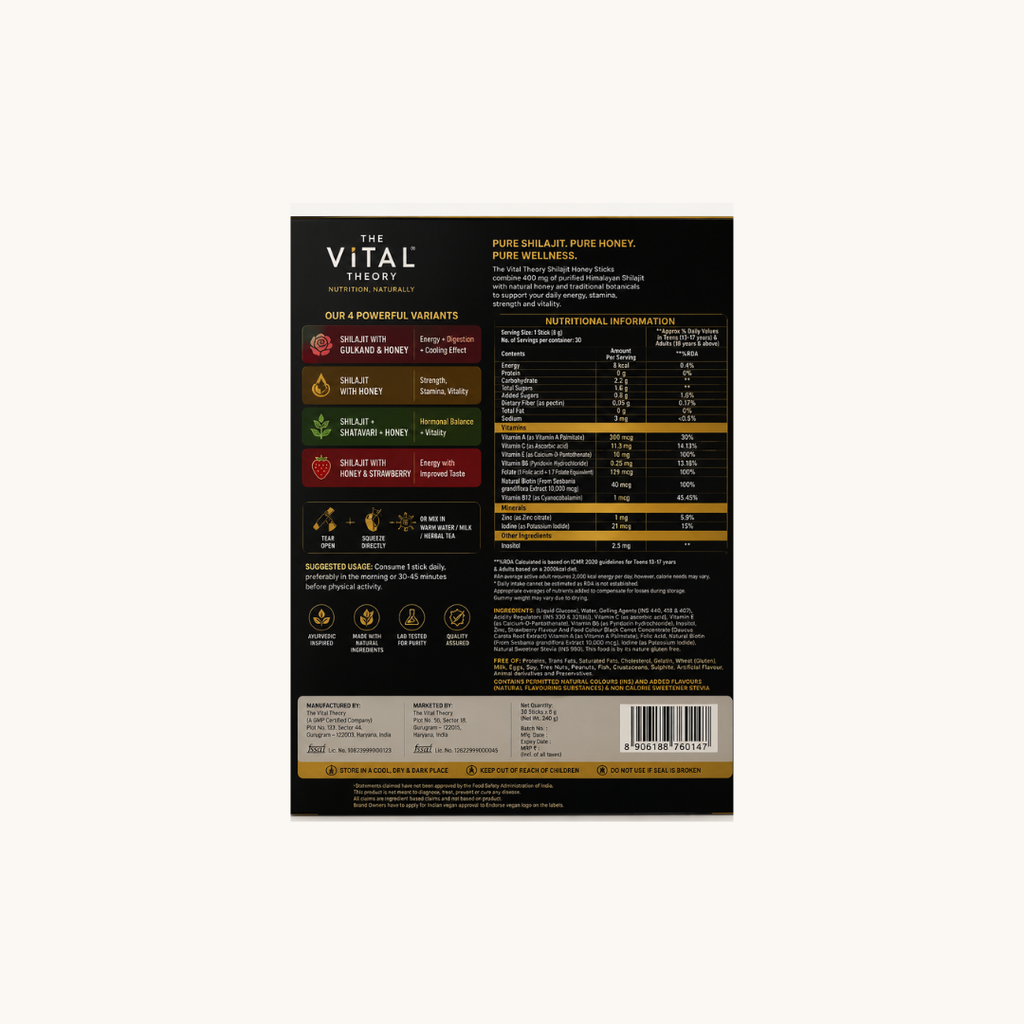 Immunity & Wellness Honey Sticks(Pack of 10)