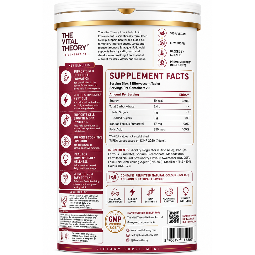 Iron + Folic Acid Effervescent